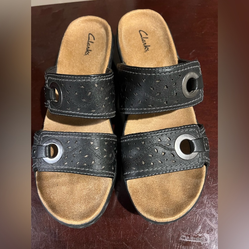 Clarks Collection Lexi Laurel Womens Size 8.5 M Sandals Wedge